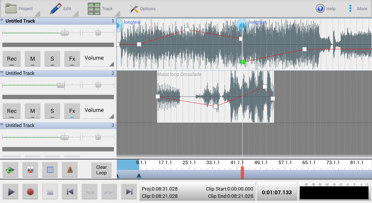 mixpad multitrack recording